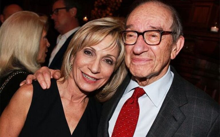 Andrea Mitchell and Alan Greenspan